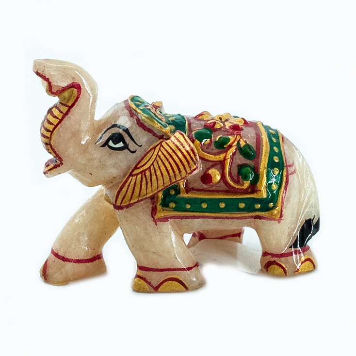 Yellow Quartz Elephant Carved Statue Handmade Natural Crystals for Positivity and Energy Balancing Symbol of Goodluck, Strength, Protection, Wisdom, Power, and Integrity Approx. 6-7 cm or 2.5-3 inches