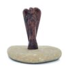 Mahogany Obsidian Crystal Guardian Angel Protection Pocket Angel, Approx. 2-3 Inch VTrendz