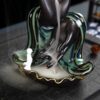 Hand w/Monk Backflow Incense Holder Waterfall Incense Burner, Reflux Burner, Handmade Ceramic, Home Décor for Meditation, Mini-Zen Experience Size: 10*10*21.8 cm VTrendz