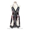 Hand-Printed Jamawar Short Scarf Halter Dress VTrendz