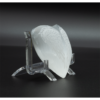 Selenite Engraved Puffy Heart: Vessel of Sacred Love & Crystalline Clarity (3 Inch) VTrendz