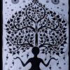 Yoga Women Poster Wall Hanging Handmade Cotton Tapestry 40" x 30" inch - Image 2