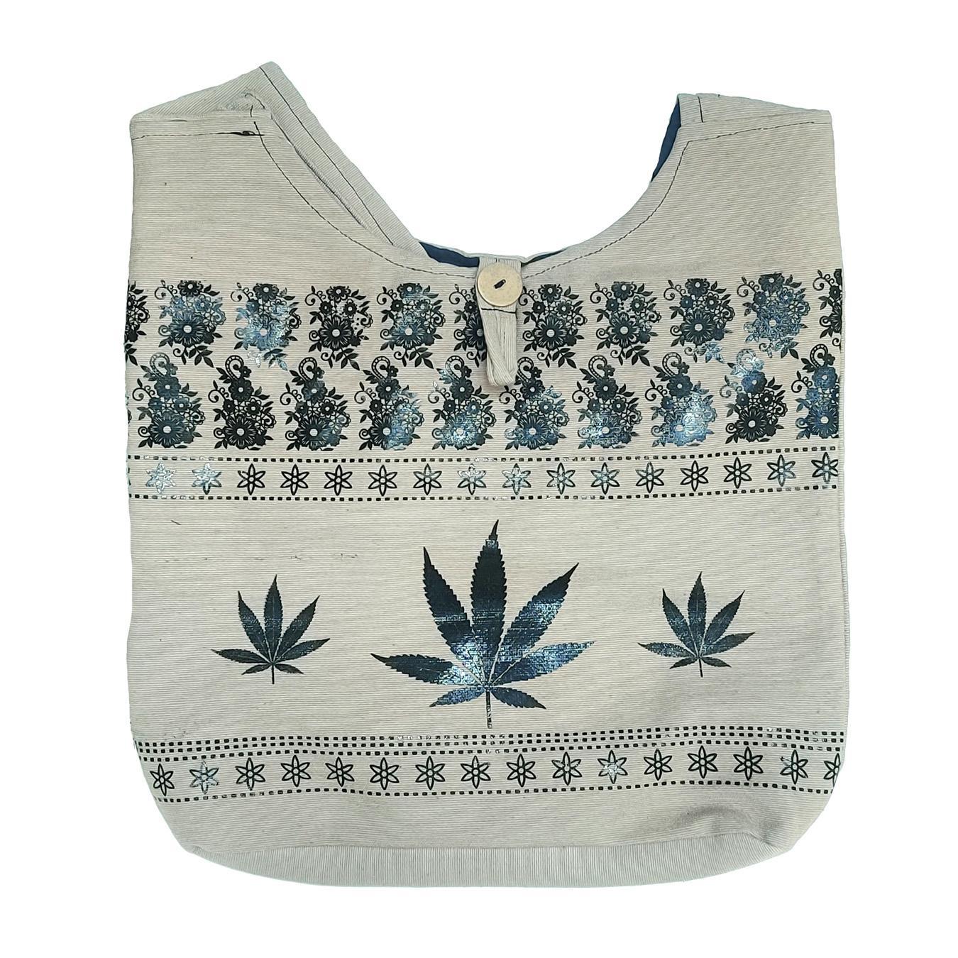 3 Hemp LeavesBoho Hobo Hippie Bags