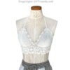 Crochet Bikini Top Circular Pattern Knit/ Crop Top/ Bra Top, Handmade, 1 Size Fits Most - Image 15