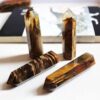 Tiger Eye Obelisk Tower: Jumbo Healing Wand for Courage, Protection & Sovereign Power VTrendz