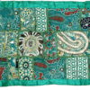 Vintage Patchwork Table Runner Indian traditional patchwork with embroidery, Table Runner/ Wall Hanging, Boho decor 15"x60" inch; VPT3 - Image 2