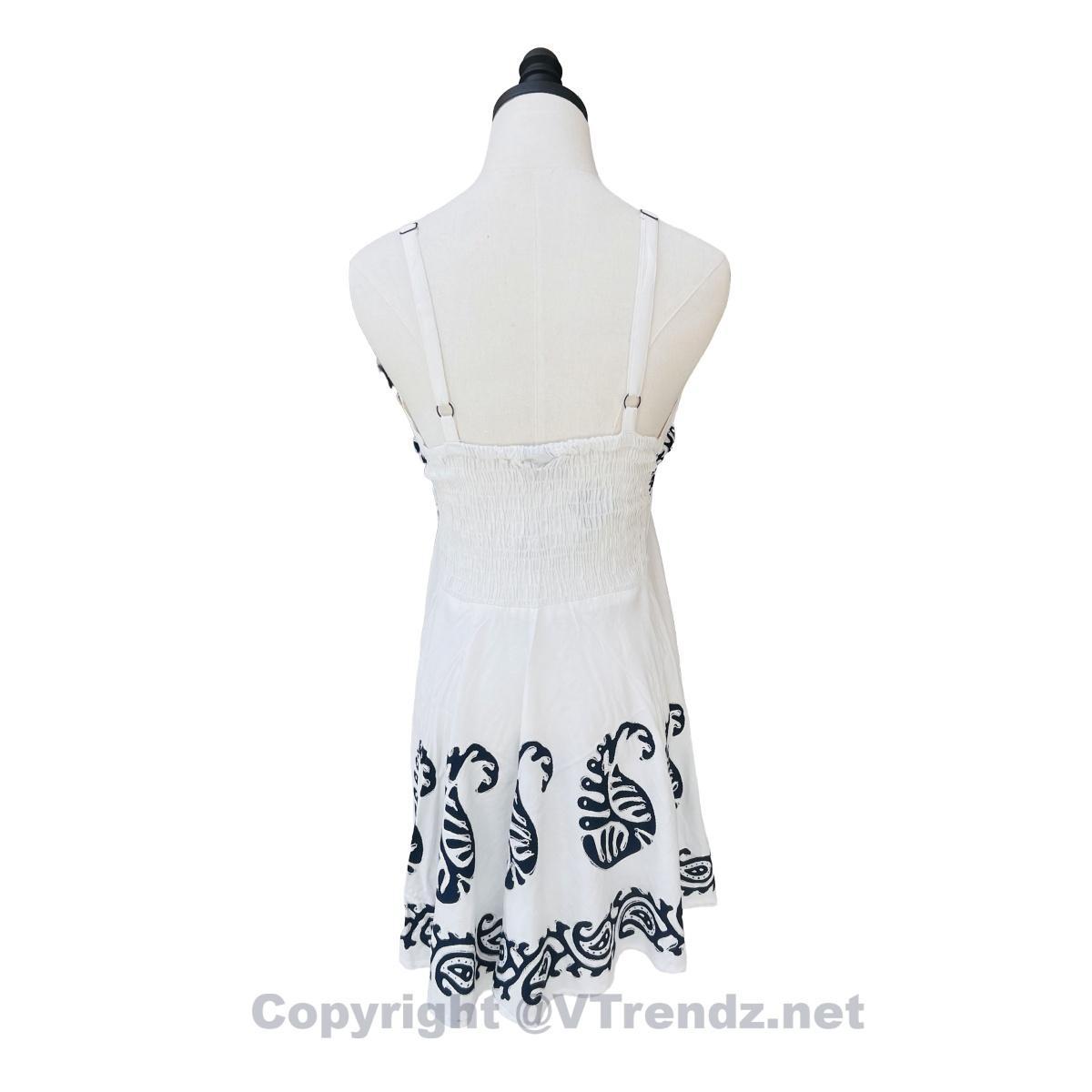 Batik Printed Short Scarf Dress with Adjustable Straps and Stretchable Back - Image 14