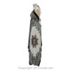Jamawar Scarf Dress Dori with Halter Neck & Back Ties VTrendz