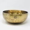 13 cm / 5.1" Full Moon 7 Metal Tibetan Gong Singing Bowl Handcrafted Singing Bowl for Meditation, Relaxation & Healing with Wooden Mallet