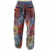 Striped Patch Boho Pants