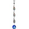 Triple Peacock Metal Wall Hanging with Evil Eye, Handmade, 14" Inch VTrendz