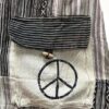 Black & White Cosmic Sign Patchwork Open Bottom Pants VTrendz