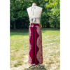 Red Palazzo Pant Flower Print Rayon Comfy & Trendy One Size Fits Most 100% Handmade Wrap Pants - Image 3