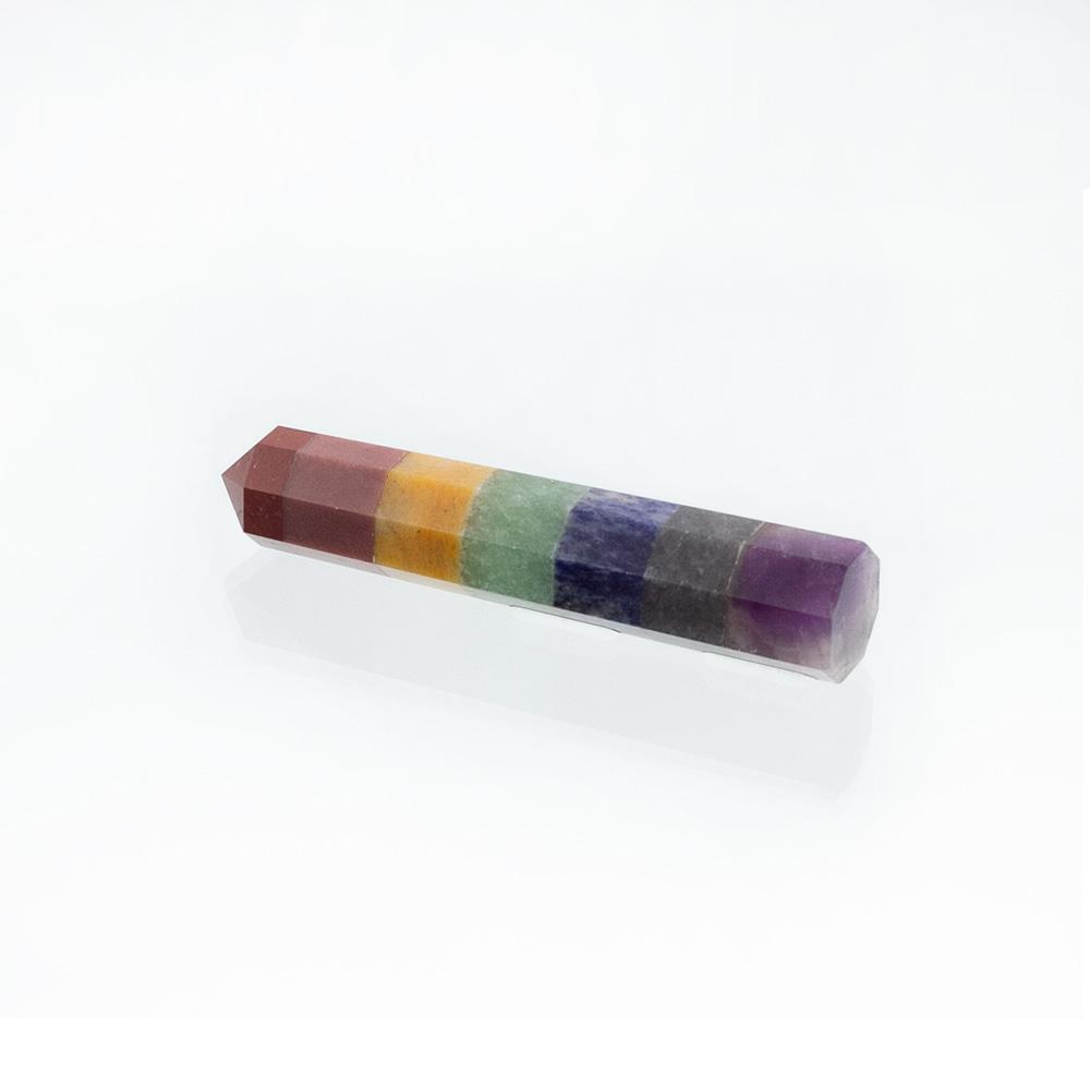 7-Chakra Bonded Tower: Sacred Energy Alignment & Metaphysical Shield (4-5 inch) - Image 2
