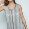 IM1719T-Vocal WS Top With Rhinestones white/Black VTrendz