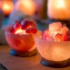 Bowl with Salt Crystals Himalayan Natural Salt Rock Crystal Air purifier / Ionizer 4.5- 7 lbs VTrendz