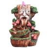 Tree Man Monk Backflow Incense Burner, Reflux Burner, Large Handmade Ceramic Backflow Cone Sticks Incense Holder Home Décor Craftwork Figurine Size: 15 W x 13 L x 20 H cm VTrendz