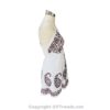 Batik Printed Short Scarf Dress with Adjustable Straps and Stretchable Back VTrendz