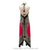 Jamawar Scarf Dress Dori with Halter Neck & Back Ties VTrendz