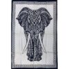 Elephant Black and White Poster Wall Hanging Handmade Cotton Tapestry 40"x30" inch VTrendz