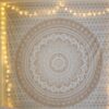Mandala GUMBAD 3 variations Wall Hanging Handmade Cotton Tapestry 84"x54" inch - Image 3