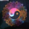 Yin Yang Flower Tiedye Poster Wall Hanging Handmade Cotton Tapestry 40" x 30" inch VTrendz