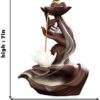 Hand with Lotus Flower Ceramic Backflow Incense Holder Waterfall Incense Burner, Reflux Burner, Handmade Ceramic, Home Decor for Meditation, Mini-Zen Experience VTrendz
