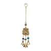 Ganesha Wind Chime Brass with beads 9"L