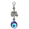Double Owls with Evil Eye for Wisdom, Good Luck, and Protection, 100% Handmade, 6 Inch VTrendz