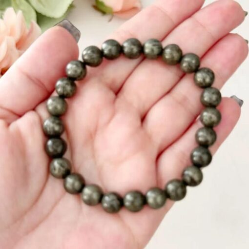 Pyrite Beaded Bracelet: The Iron Fortress & Wealth Magnet