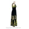Long 8-Kali Embroidered Maxi Dress with Stretch Sleeves VTrendz