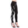 10816PI- Feather Print & Rhinestone Vocal Leggings VTrendz
