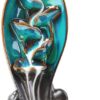Leaf & Flower Style Ceramic Backflow Incense Holder Waterfall Incense Burner, Reflux Burner, Handmade Ceramic, Home Décor for Meditation, Mini-Zen Experience Size: 12*10*21 cm - Image 7