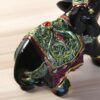 Elephant Black Gold Green Statue Handmade Resin Idol Figurine Statue Symbol of Goodluck, Strength, Protection, Wisdom, Power, and Integrity - Image 4