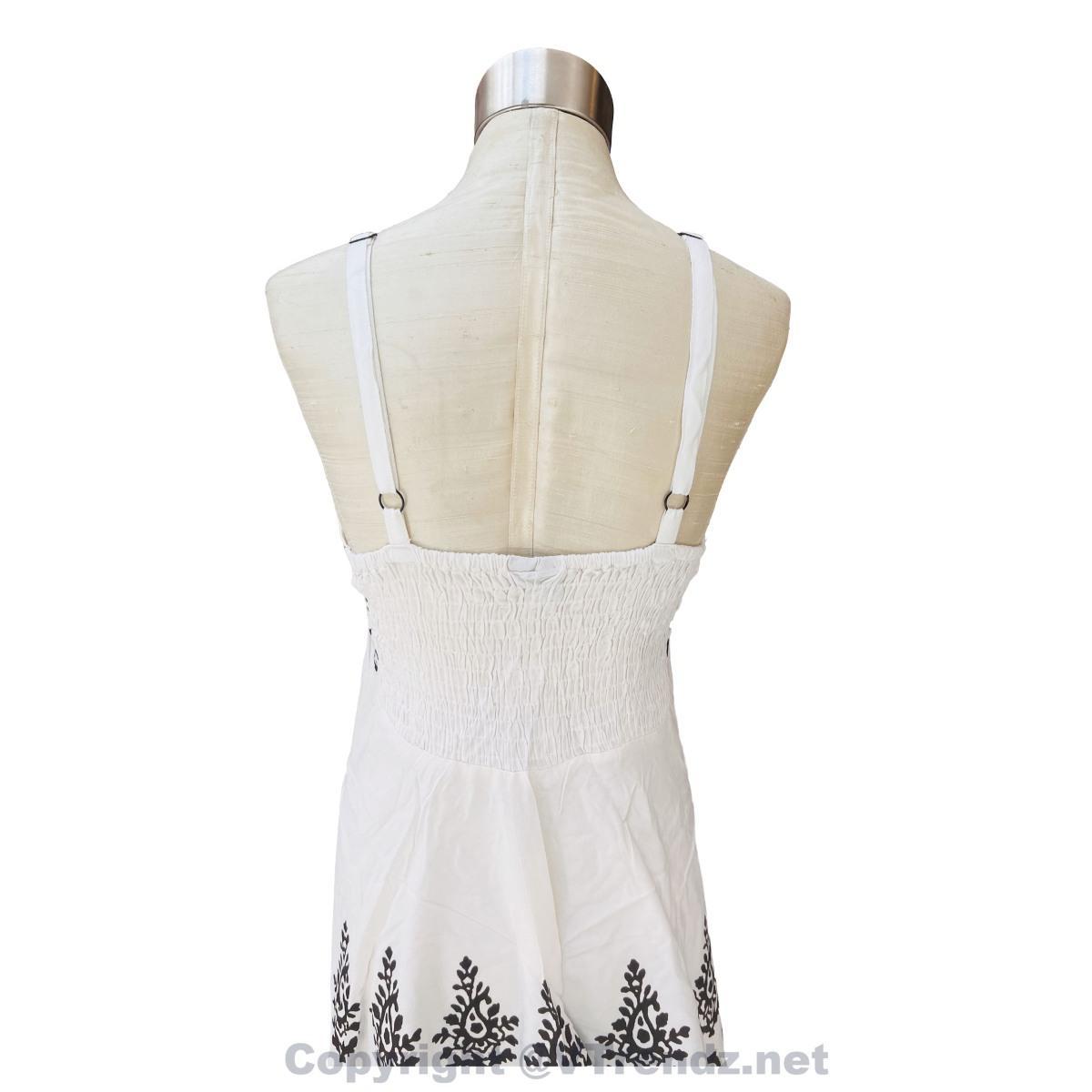Batik Printed Short Scarf Dress with Adjustable Straps and Stretchable Back - Image 9