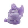6 Piece Purple Laughing Buddha Statue Resin Feng Shui Figurine, 2.5 inch - Image 2