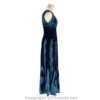 Long 8-Kali Embroidered Maxi Dress with Stretch Sleeves VTrendz