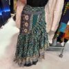 Semi- Ruffle Wrap Skirt with Tiered Frills Silk Bohemian-Inspired Magic Skirt cum dress Assorted Prints VTrendz