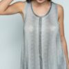 IM1719T-Vocal WS Top With Rhinestones white/Black VTrendz