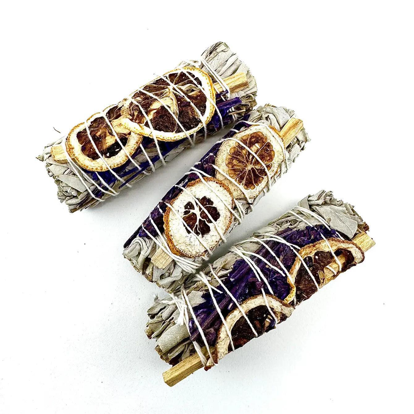 Ultimate Sacred Herb Smudge Stick for Complete Cleansing, Blessing, and Protection 4" - Image 2