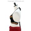 Crochet Bikini Top with Striped Pattern/ Crop Top/ Bra Top, Handmade, 1 Size Fits Most - Image 5