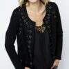 LONG SLEEVE GROMMET JACKETS WITH EYELETS by Vocal - Image 8