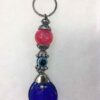 Keychain with Evil Eye For Protection and Goodluck Pink ball - Image 2