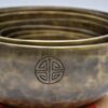 22 cm / 8.7" Full Moon 7 Metal Tibetan Gong Singing Bowl Handcrafted Singing Bowl for Meditation, Relaxation & Healing with Wooden Mallet - Image 3