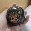 Bloodstone Orgone Sphere – Artifact of Vitality & Spiritual Courage – 2" VTrendz