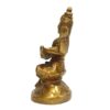 Saraswati Statue Handmade Brass Idol Figurine Statue, 3" - Image 2