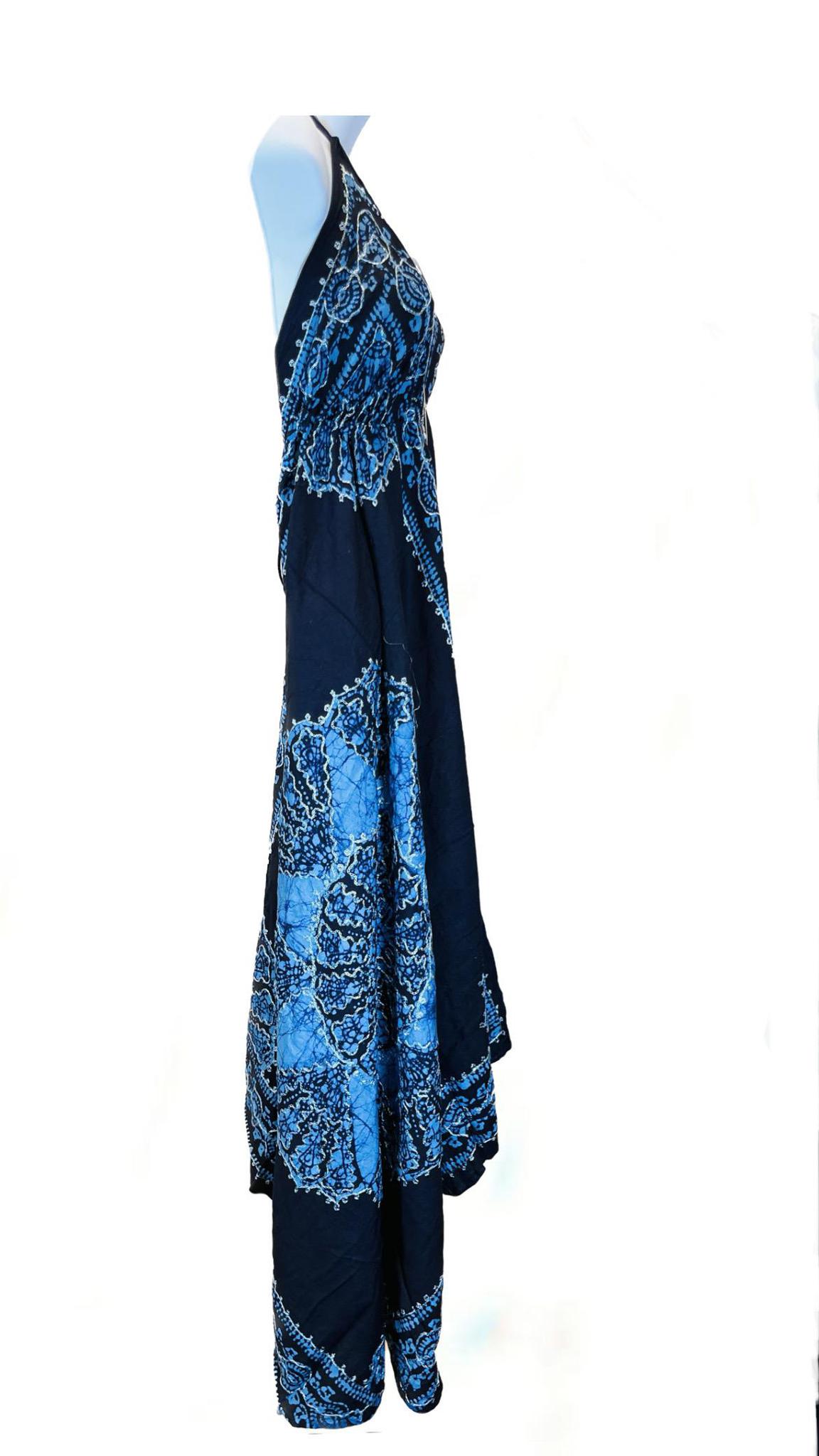 Batik Scarf Dress Dori with Halter Neck & Back Ties - Image 12