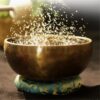 11 cm / 4.35" Full Moon 7 Metal Tibetan Gong Singing Bowl Handcrafted Singing Bowl for Meditation, Relaxation & Healing with Wooden Mallet - Image 5