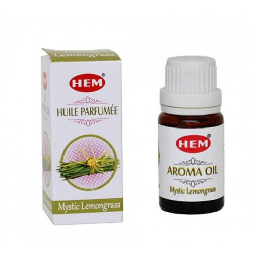 Hem Mystic Lemongrass Essential Aroma Oil | A 10ml Vial of Clarity & Cleansing