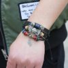 Owl w/Fish Skeleton Leather Bracelet Sets Unisex / Men Jewelry Vintage Classic Retro Bracelets - Image 2